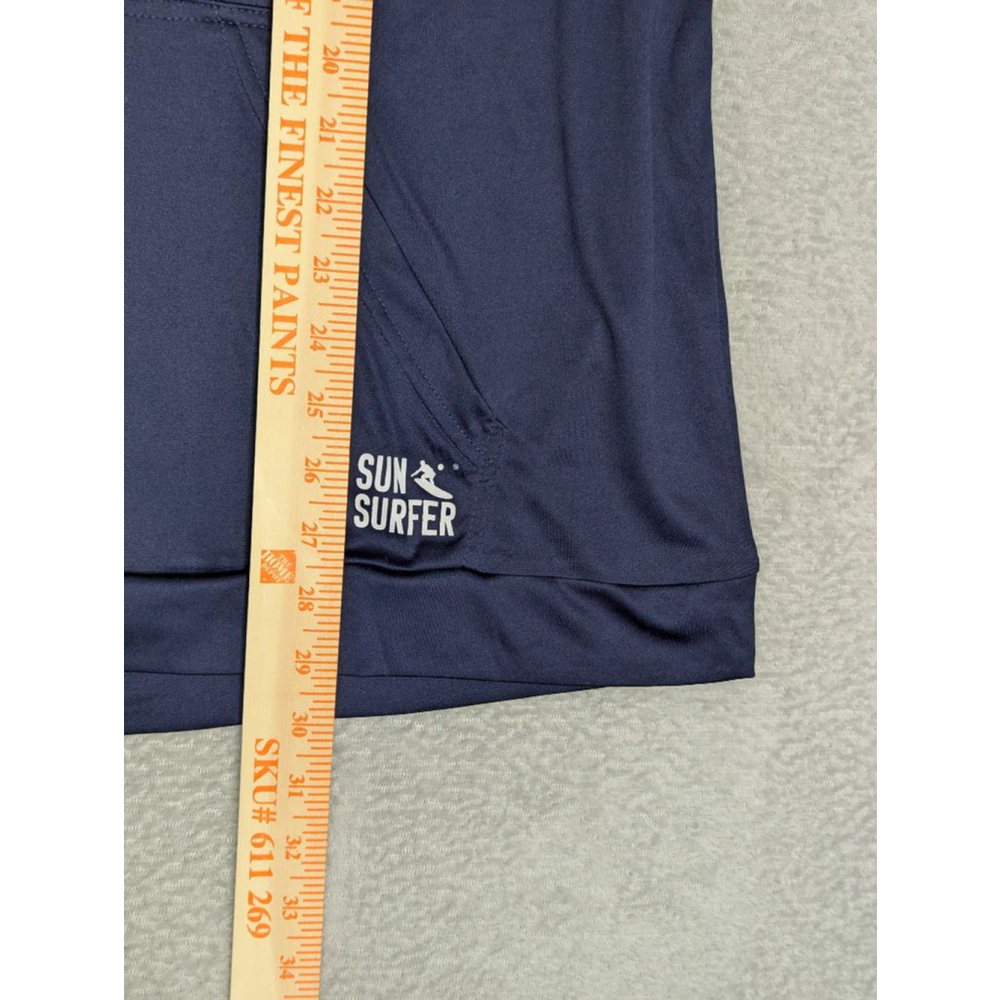 Men's SUN SURFER Navy Blue Hoodie L UV Protection - Picture 10 of 11